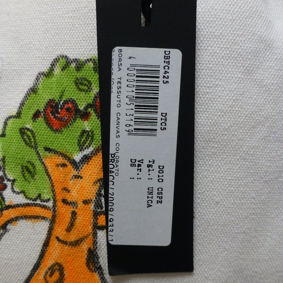 Versace Canvas Tote Bag w/Leather Trim from CARES 2009 LTD Edition, nwt - Picture 9 of 15